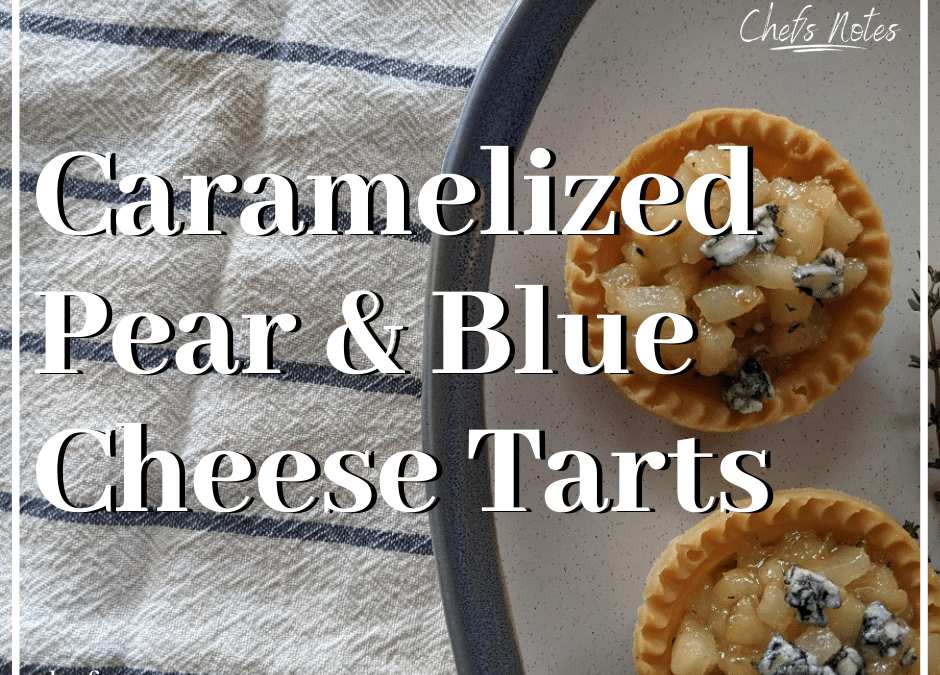 Caramelized Pear and Blue Cheese Tarts