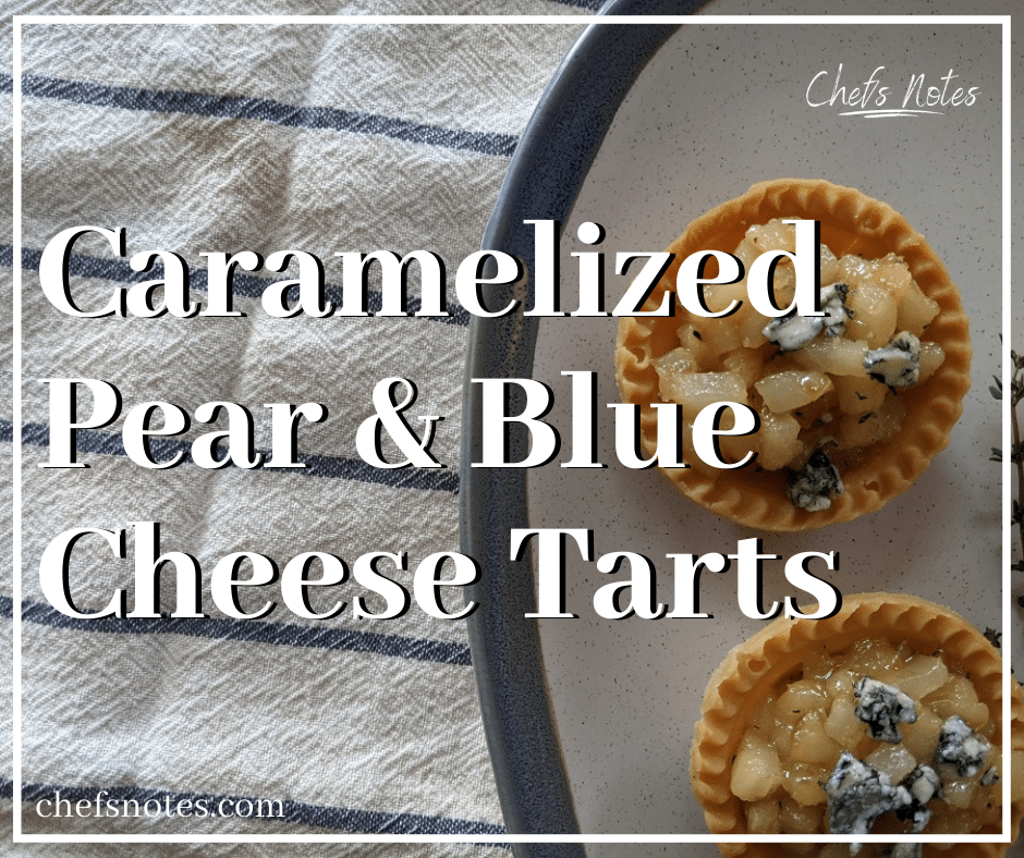 Pear adn Blue Cheese Tarts