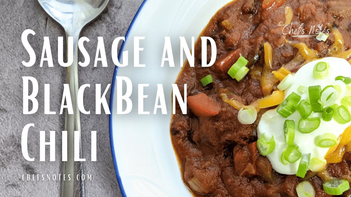 sausage and black bean chili
