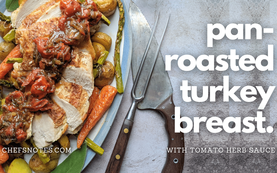 Pan-Roasted Turkey Breast with Herbed Tomato Sauce