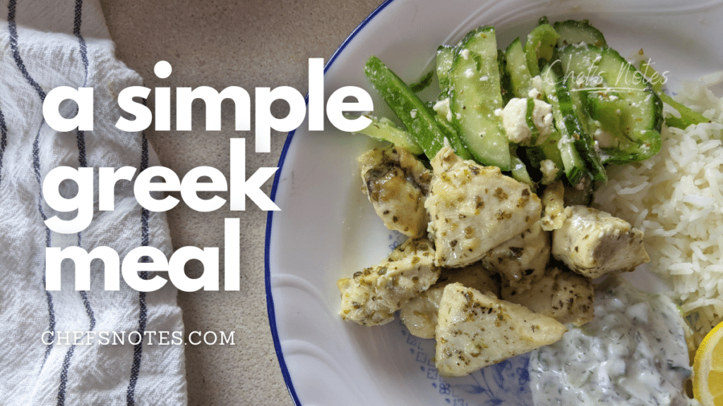 A simple Greek Meal you can make at home