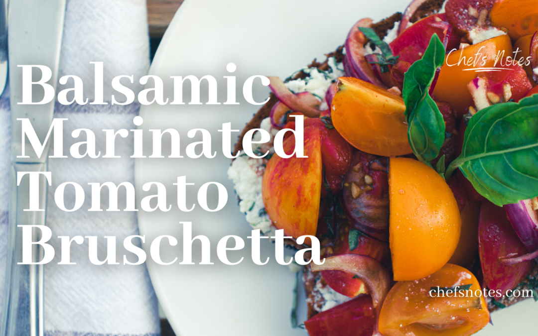 Marinated Tomato Bruschetta with Herbed Ricotta