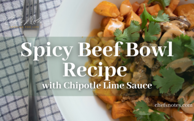Spicy Beef Bowl Recipe with Tangy Chipotle Lime Sauce